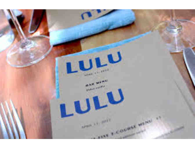 Dinner for 2 at Lulu Restaurant + signed Alice Waters book