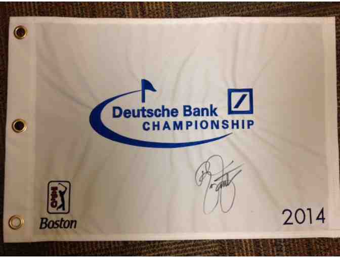 Rickie Fowler Autographed Pin Flag