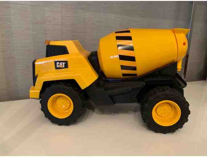 CAT CONSTRUCTION TOY BULLDOZER & CEMENT TRUCK WITH LIGHTS & Sounds, YELLOW