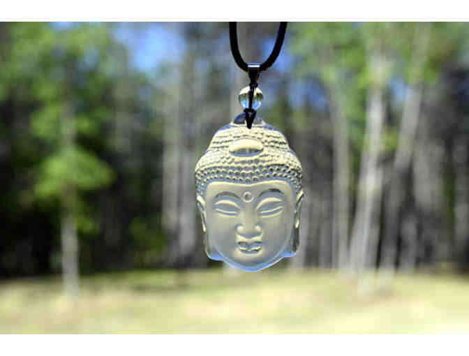 Forest Haven Designs: Natural White Crystal Sterling Silver Buddha Necklace