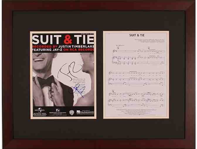 Justin Timberlake & Jay Z 'Suit & Tie' Autographed and Framed Sheet Music