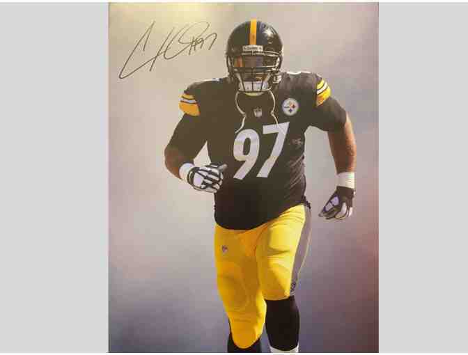 Steeler's signed image of Cameron Heyward