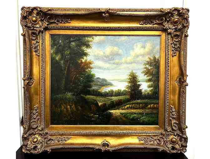 31'X 34' Original Framed Scenery painting by artist Williams!