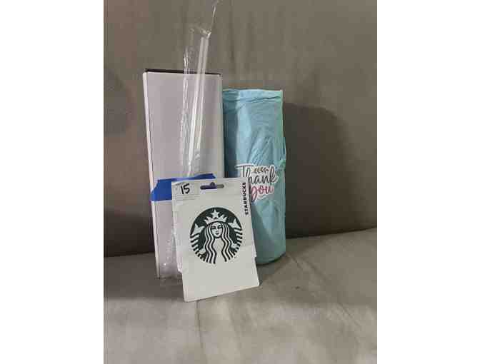 Acrylic cup and Starbucks giftcard