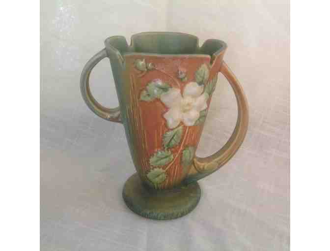 Roseville Pottery - White Rose Vase