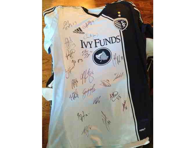 Autographed and Framed Sporting KC Jersey - Signed by Entire Team!