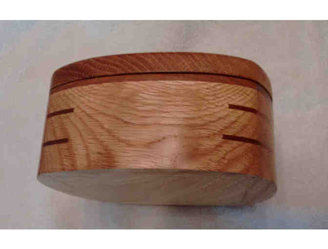 Longaberger basket plus hand-crafted wooden box