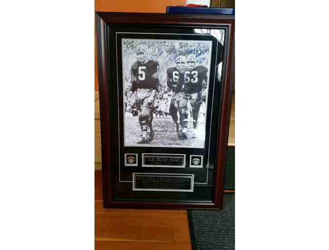 Framed Autographed 1965 NFL Championship Green Bay Packers 'Mud Bowl' Photo