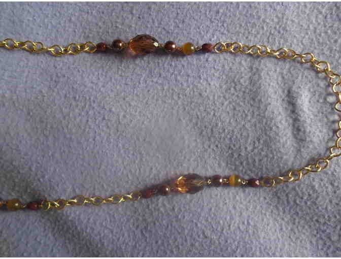 Golden Autumn Tone Necklace