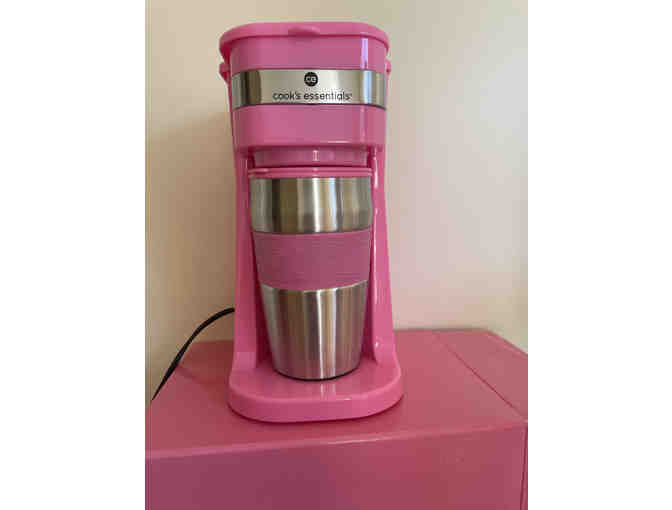 Cooks Essentials-Individual Coffee Maker in Pink