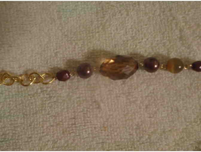 Gold N Brown Necklace