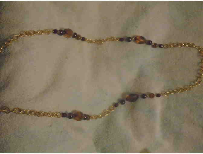 Gold N Brown Necklace