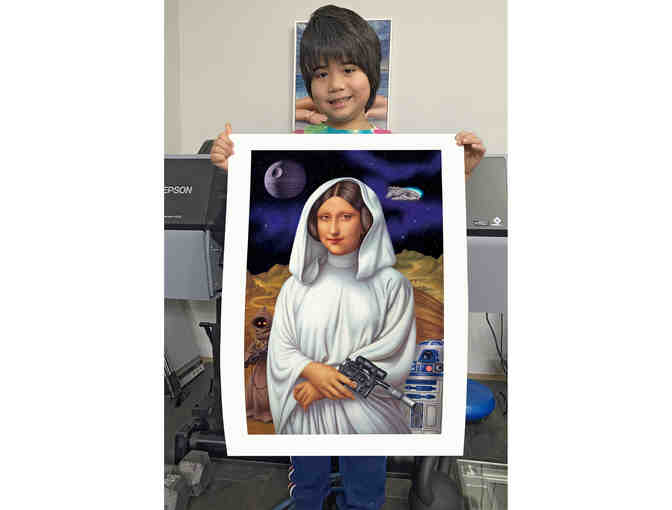 Mona Leia Limited Edition Paper Print by Alex Gross