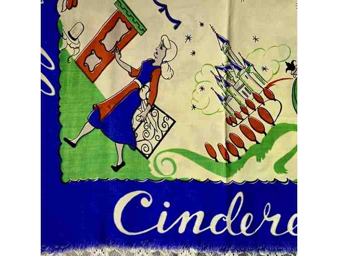 Vintage Walt Disney Cinderella Cotton Scarf