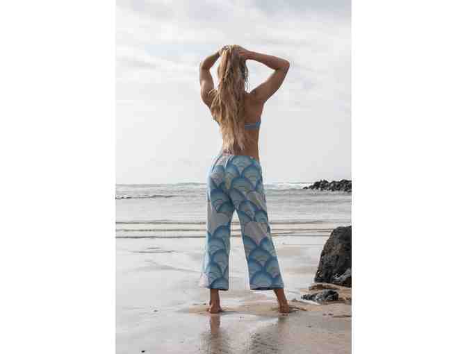 Stef Chandler Poncho, Pant and Tote Set - Blue Wave