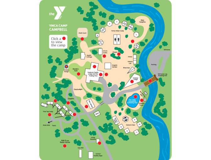 YMCA Camp Campbell: One Family Camp Weekend & Family Picnic Set & Whole Foods Gift Card