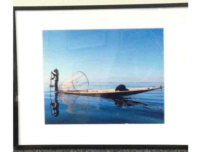 Set of 3 photographs of Southeast Asian fisherman