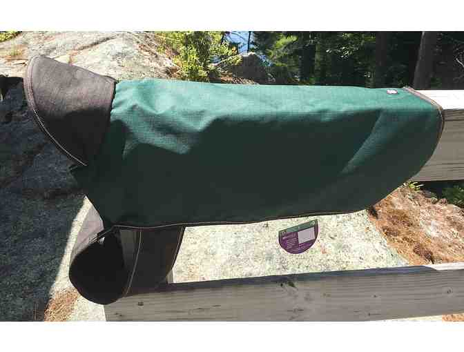 Dog Coat (M) in Green and Brown