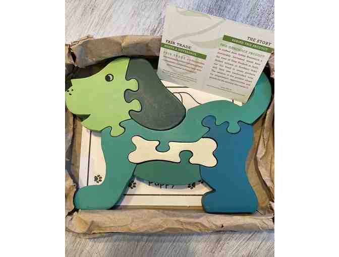 Fair Trade Handmade Wood Dog Puzzle