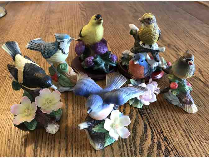 Lot of 7 Mini Porcelain Bird Figurines