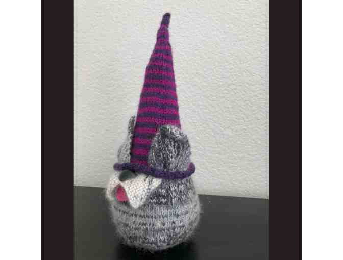 Adorable Hand Knit Dog Gnome with Pointy Ears