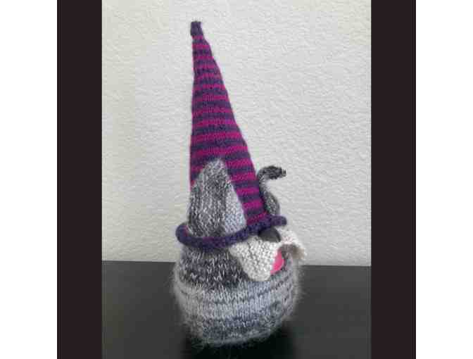 Adorable Hand Knit Dog Gnome with Pointy Ears
