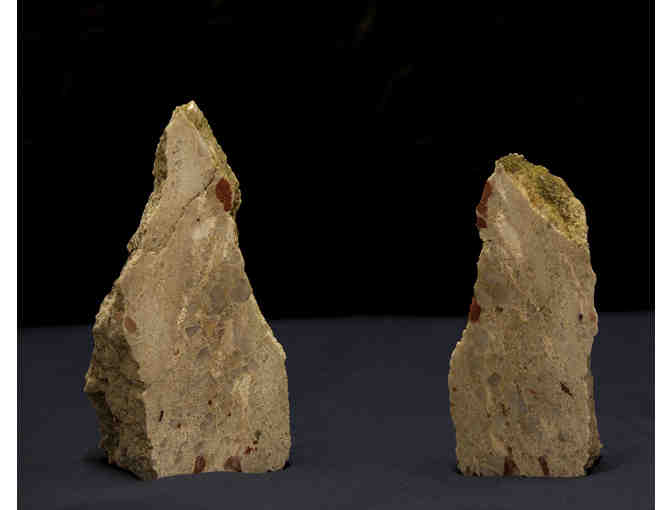 Pudding Stone Bookends