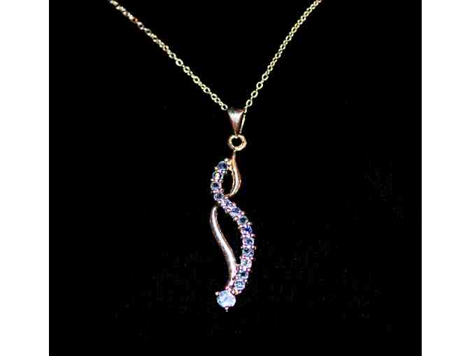 'S' STYLE JOURNEY TANZANITE NECKLACE