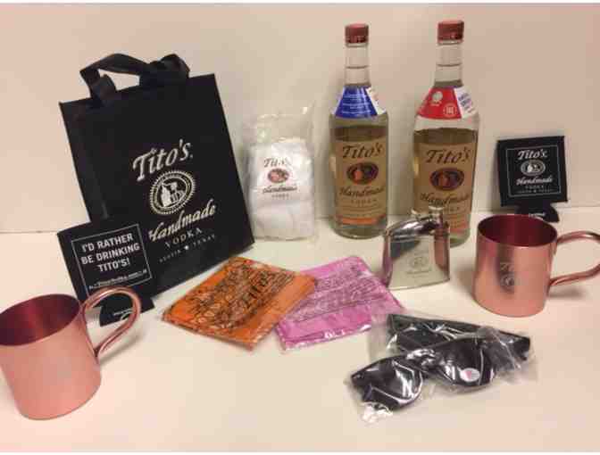 Tito's Handmade Vodka Merchandise and Beverage Basket