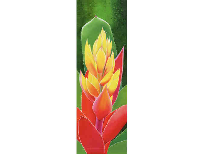 Silk scarf - Blooming Bromeliad