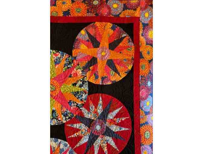 'Umbrellas on the Silk Road' Quilt