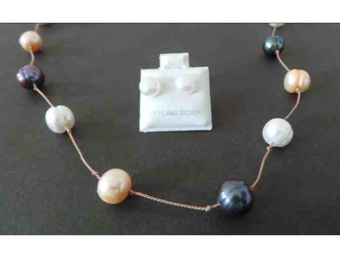 Freshwater Pearl Floating Necklace