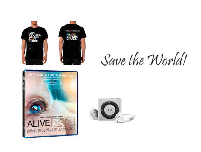 'Save the World for One Elder': signed DVD of Alive Inside, T-shirt & Personalized Music