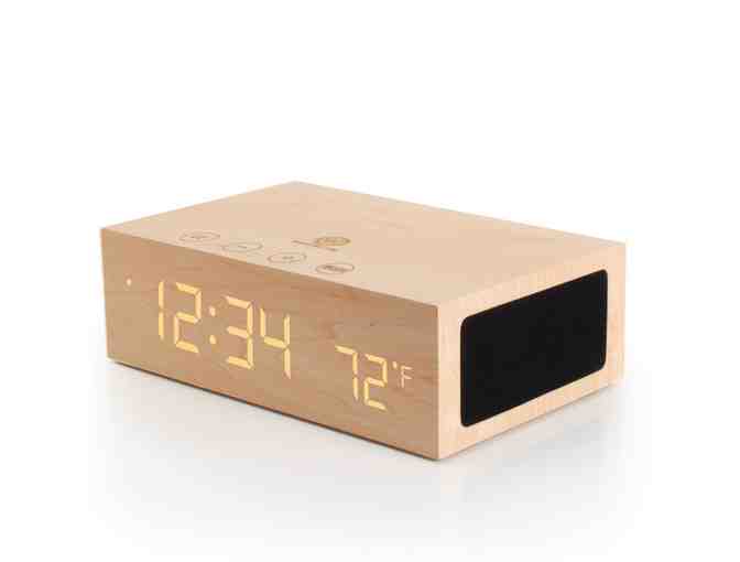 GOgroove - BlueSYNC TYM Bluetooth Stereo Speaker System & Wooden Alarm Clock