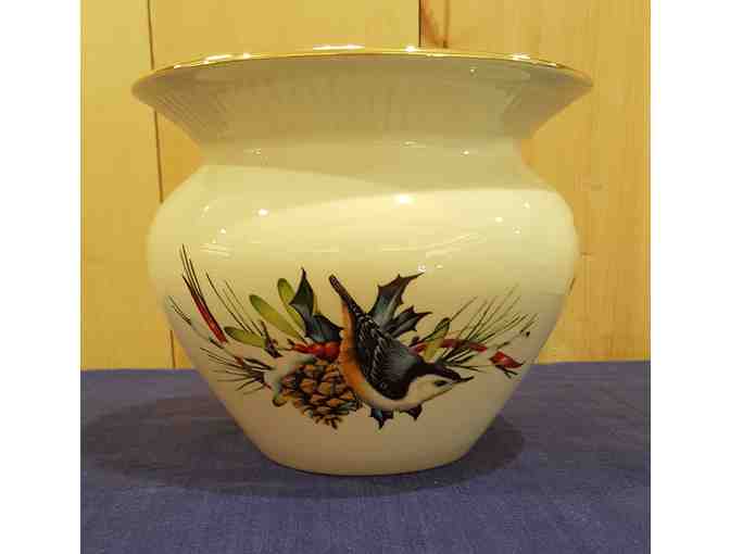 Winter Greetings Cachepot/Planter, by Lenox China