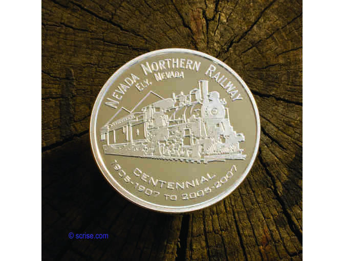 Nevada Northern Railway Silver Centennial Coin 2007