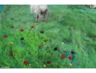 Mama Sheep & Lamb Felted Playmat