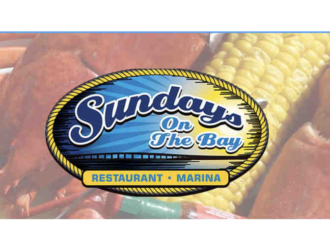Gift Certificate to Sunday's on the Bay