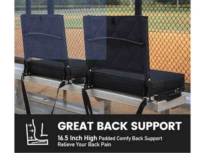 Bleecher seat with back support