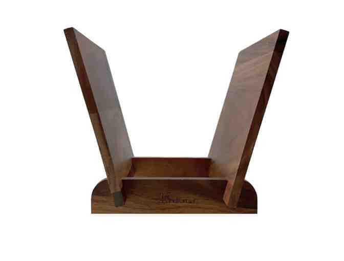 Walnut Wood Vinyl Record Holder