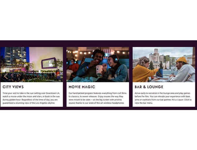 2 x Pair of VIP Movie Theatre Tickets