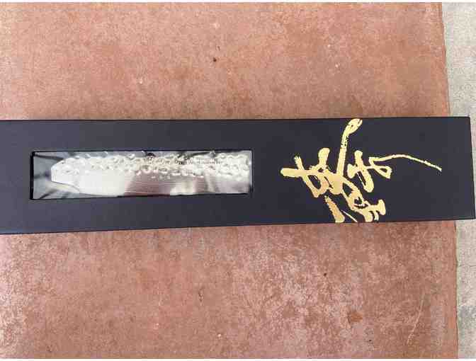 Custom-made, brand new Santoku knife made from Japanese steel