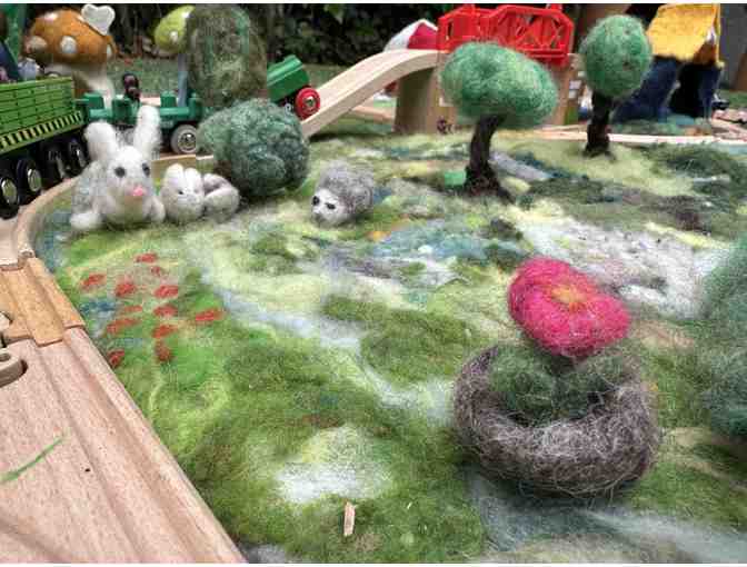 Wooden Train Set & Felted Playscape - OCS Legacy Item