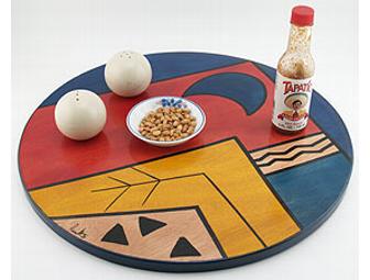 17.5 Inch Lazy Susan from Kakadu Art & Design in Wood of Israel