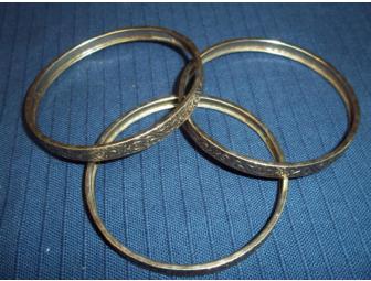 Silver Bangles (3)