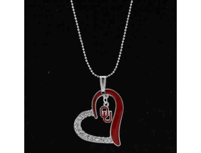 OU Women's Heart Necklace