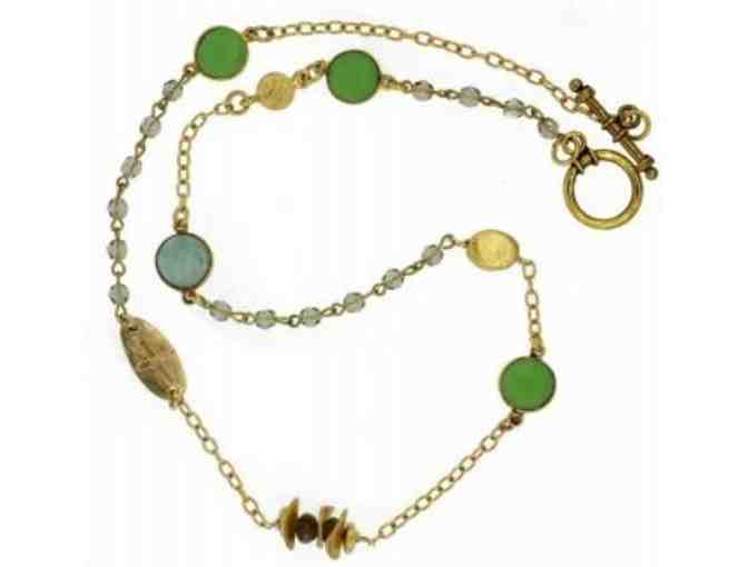 NEW Versatile Hannah Phrenite & Gold Wrap Bracelet/Necklace by Grace George