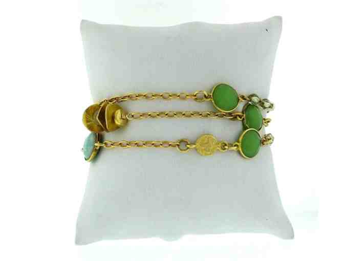 NEW Versatile Hannah Phrenite & Gold Wrap Bracelet/Necklace by Grace George