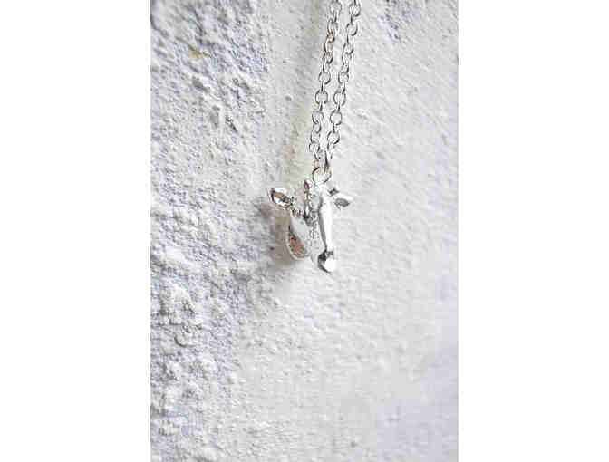 Silver Mini Giraffe Necklace