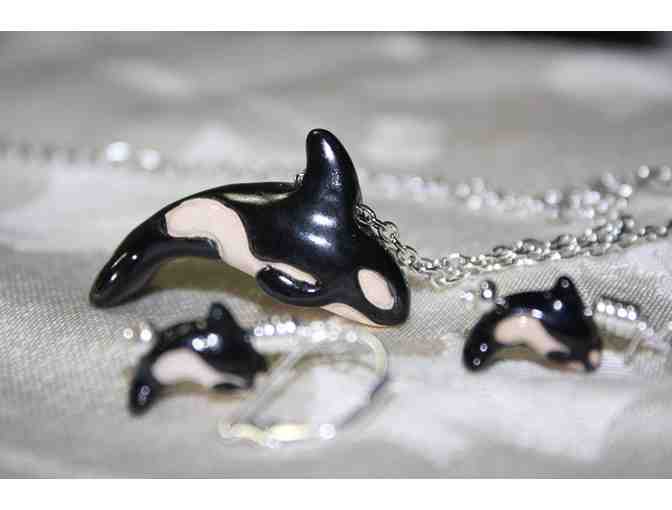 Orca Necklace and Earring Combo